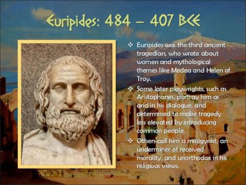 Euripides: Devoting a life to dramatic composition and literary study