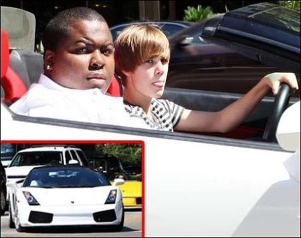 Justin Bieber drives Diddy's $200,000 Lamborghini