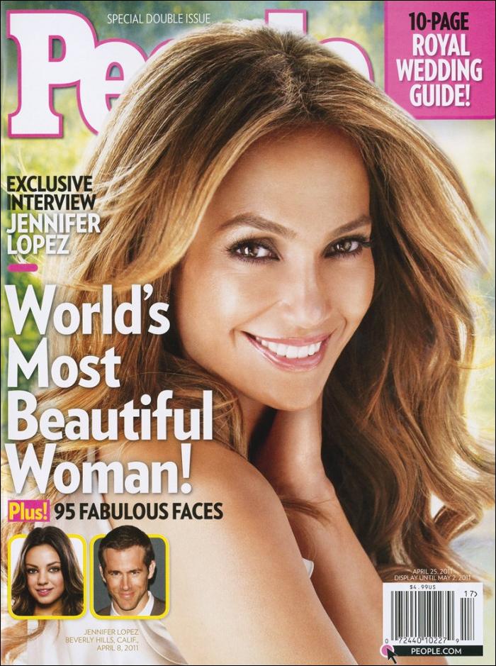 Jennifer Lopez named Most Beautiful Woman of 2011