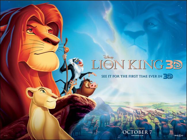 Lion King 3D is No. 1 at box office