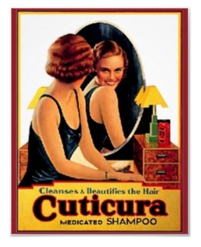 Vintage Cuticura Shampoo Ad Canvas Print