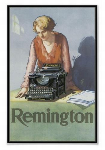 Vintage Remington Typewriter Ad Poster