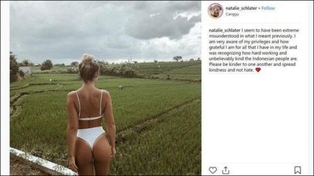 Natalie Schlater and intense discussions with a share on Instagram