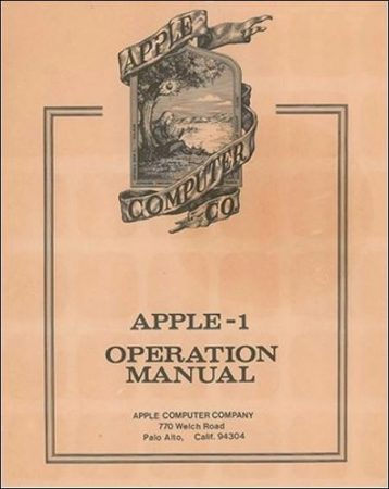 Record price for Apple's first computer user manual