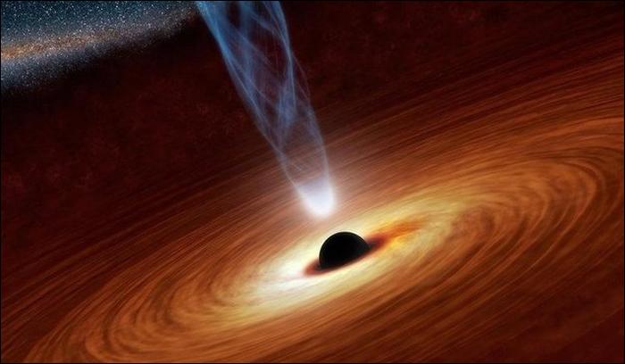 A giant supermassive black hole can swallow the universe