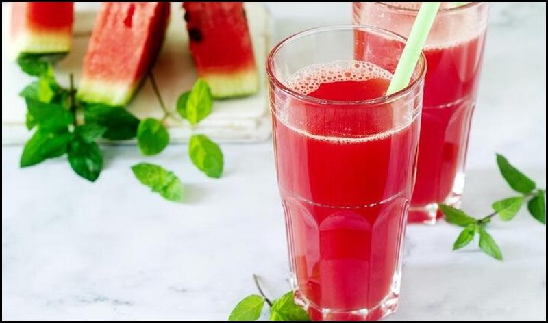 Have you ever had a drink lemonade with watermelon?