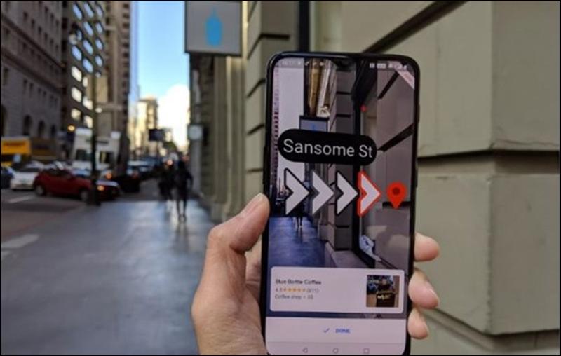 Augmented Reality for Pedestrians by Google Maps