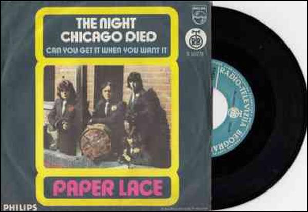 The Night Chicago Died Lyrics by Paper Lace