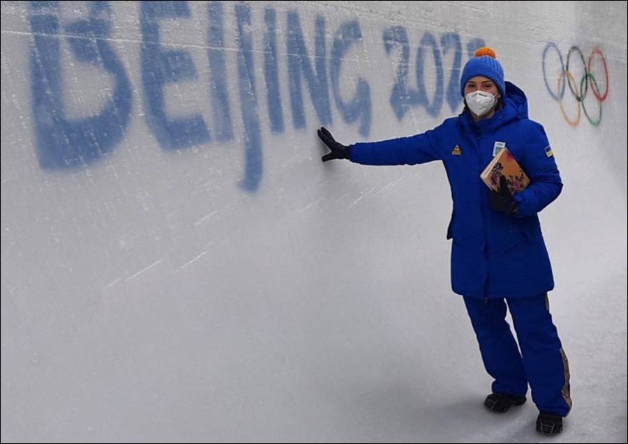Ukrainian and Russian athletes keep distance in Beijing Winter Olympics