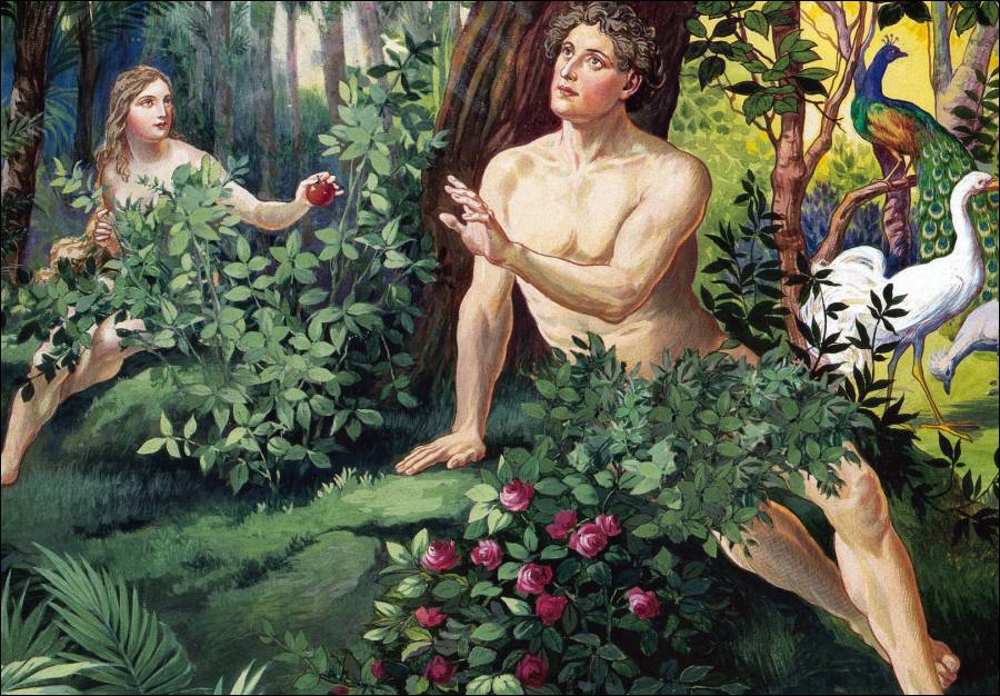 Adam and Eve: Rib and heaven in different religious texts