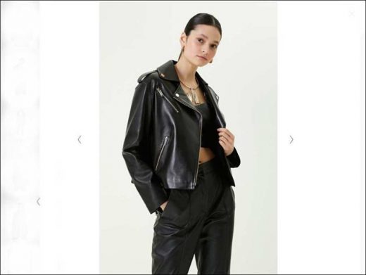 Jacket Collar Black Leather Coat