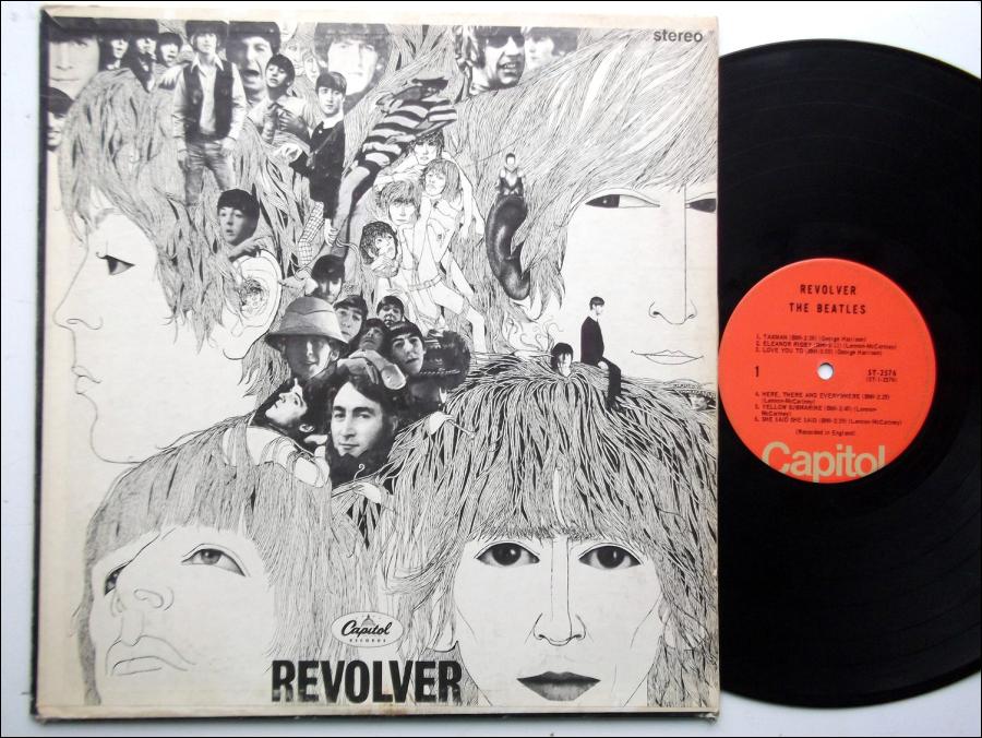 Who designed The Beatles' Revolver album cover? 