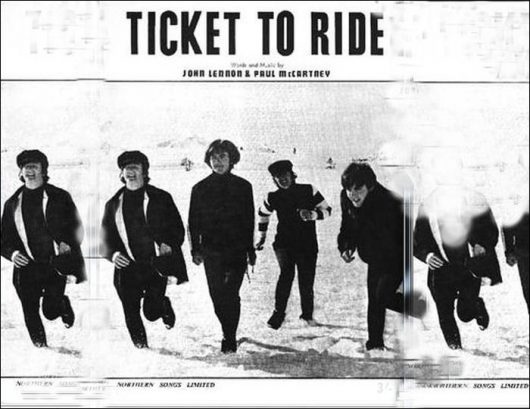 lyrics ticket to ride song beatles
