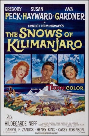 The Snows of Kilimanjaro Movie Poster (1952)