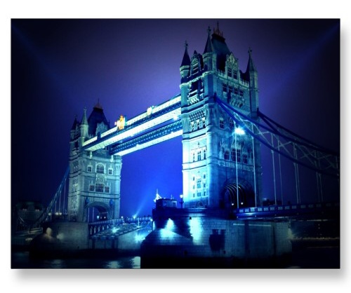 London Bridge at Night Postcards