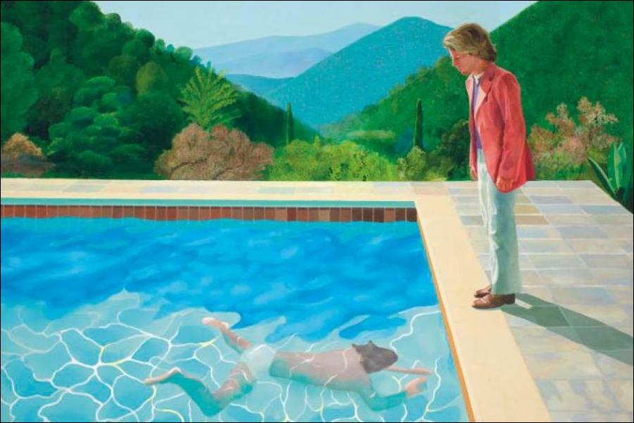 David Hockney S Artwork Sells For Record Price At Auction Made In   David Hockney Portrait Of An Artist 